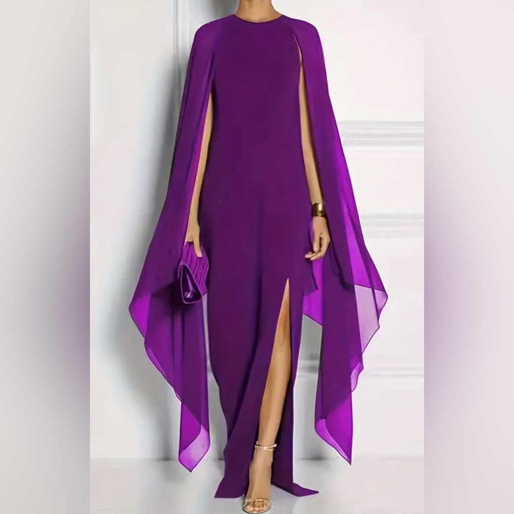 Elegant Purple Evening Gown